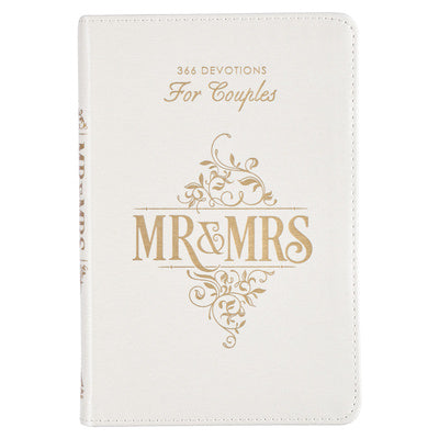 Gift Book Mr. & Mrs. White Faux Leather Online Sale