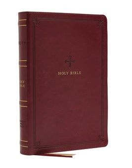 Nrsv, Catholic Bible, Standard Large Print, Leathersoft, Red, Comfort Print: Holy Bible Online