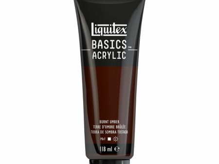 Akryyliväri 118ml 128 Burnt Umber Liquitex Basics Acrylic Online now